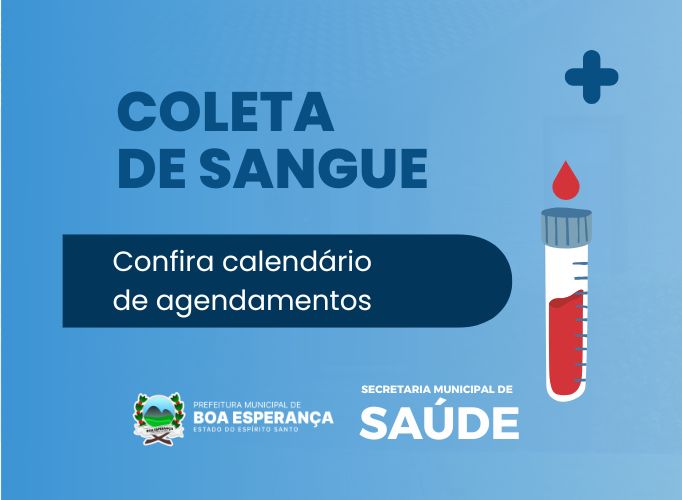 NOTÍCIA: Saúde Mais Perto de Você: Prefeitura divulga calendário de coleta de sangue nas unidades da zona rural