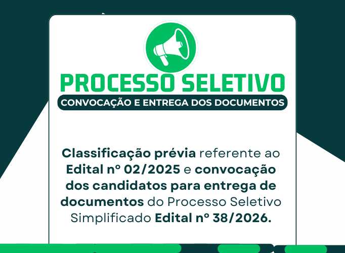 NOTÍCIA: Prefeitura de Boa Esperança divulga classificação prévia e convoca candidatos para entrega de documentos do Processo Seletivo Simplificado