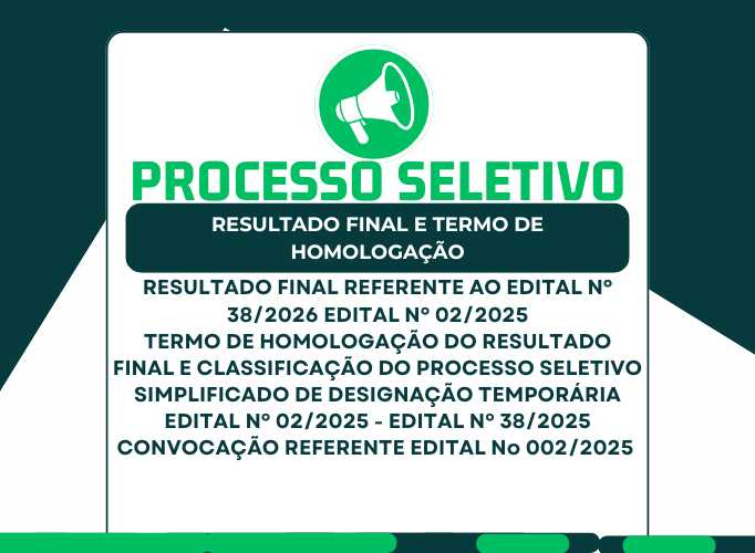 Foto da notícia: Prefeitura de Boa Esperança divulga resultado final do Processo Seletivo Simplificado e realiza 32ª convocação para conferência de documentos
