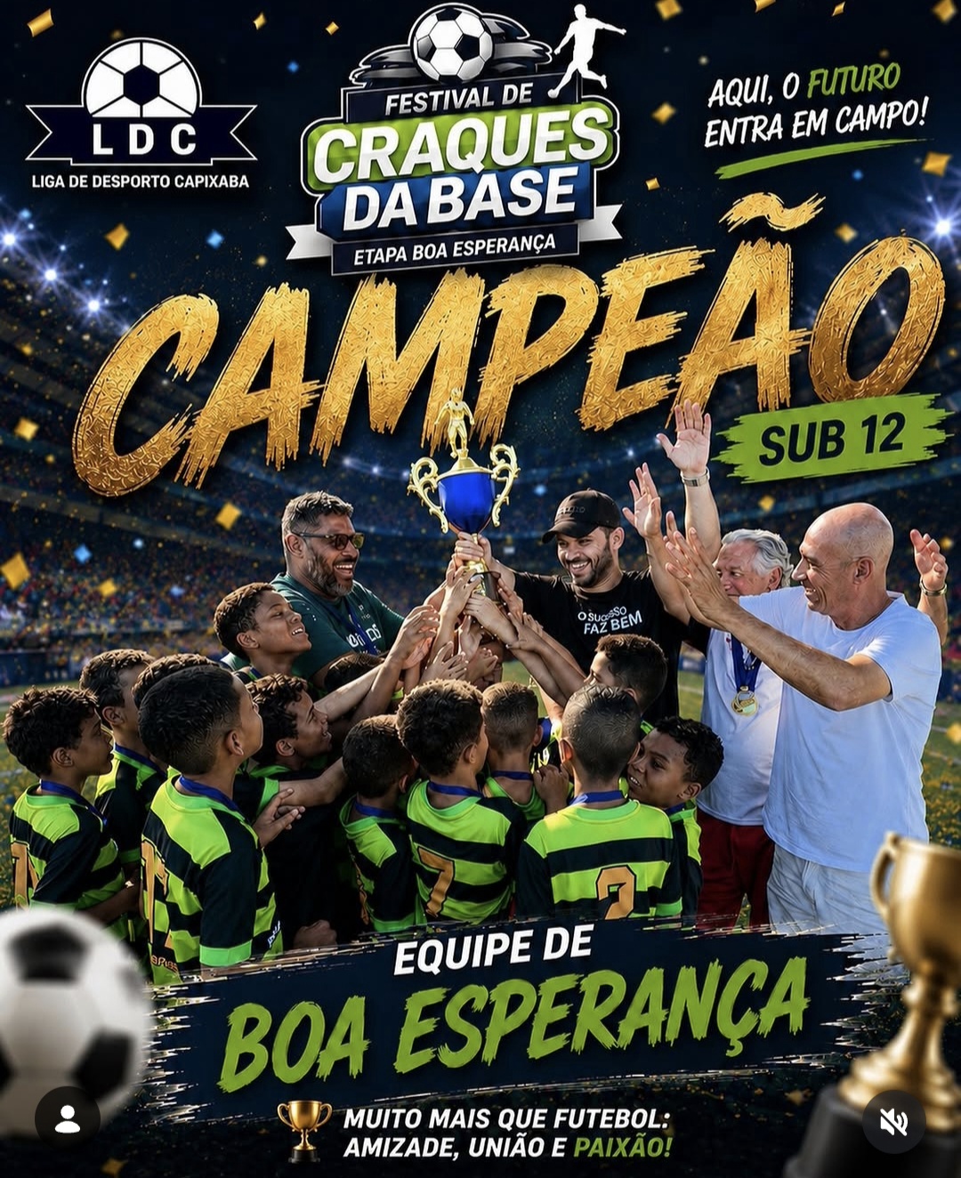 NOTÍCIA: Boa Esperança recebe etapa do Festival Craques da Base e conquista título na categoria Sub-12