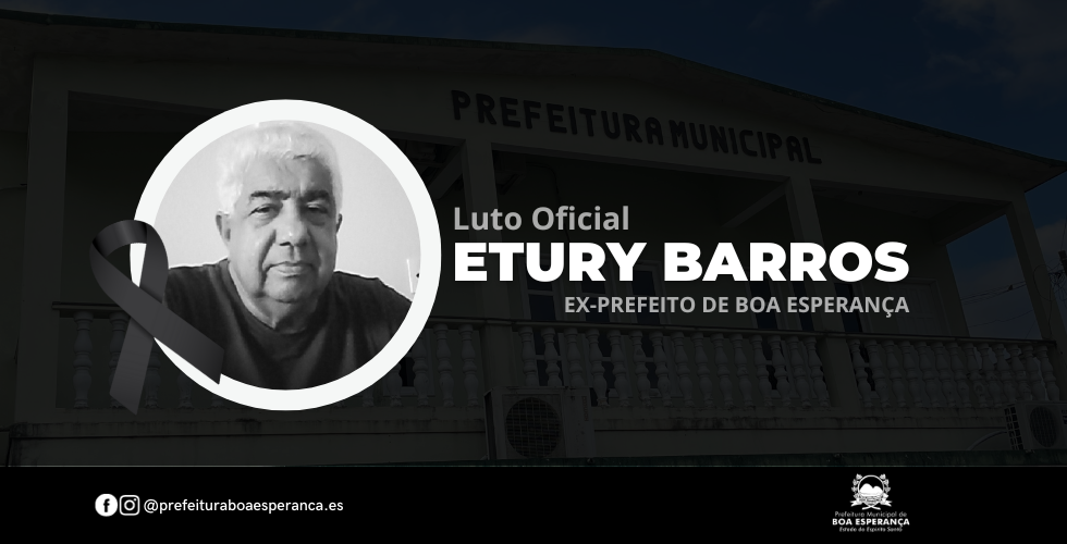 Foto da notícia: Boa Esperança se Despede do Ex-prefeito Etury Barros, um Ícone de Dedicação à Comunidade