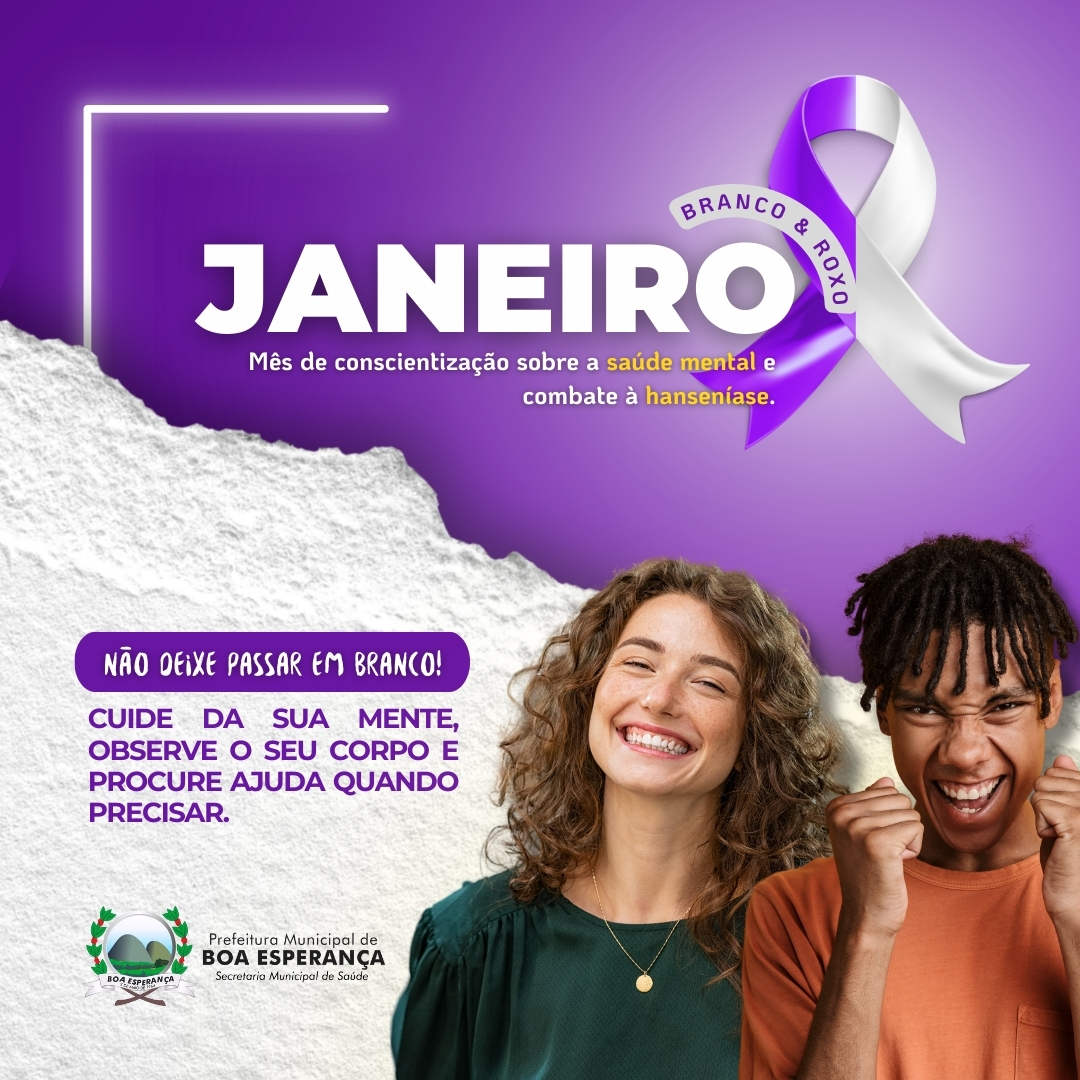 Campanha Janeiro Branco e Roxo fique por dentro
