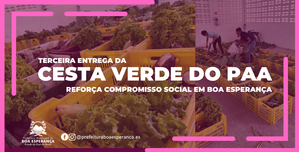 Terceira Entrega da Cesta Verde do PAA Reforça Compromisso Social em Boa Esperança