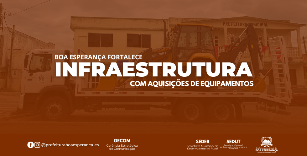 Boa Esperança Recebe Retroescavadeira e Caminhão Prancha para Agricultura e Obras