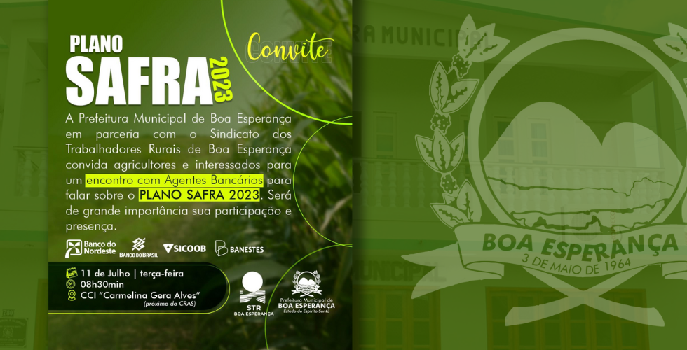 Prefeitura e Sindicato dos Trabalhadores Rurais Promovem Encontro Sobre o Plano Safra 2023
