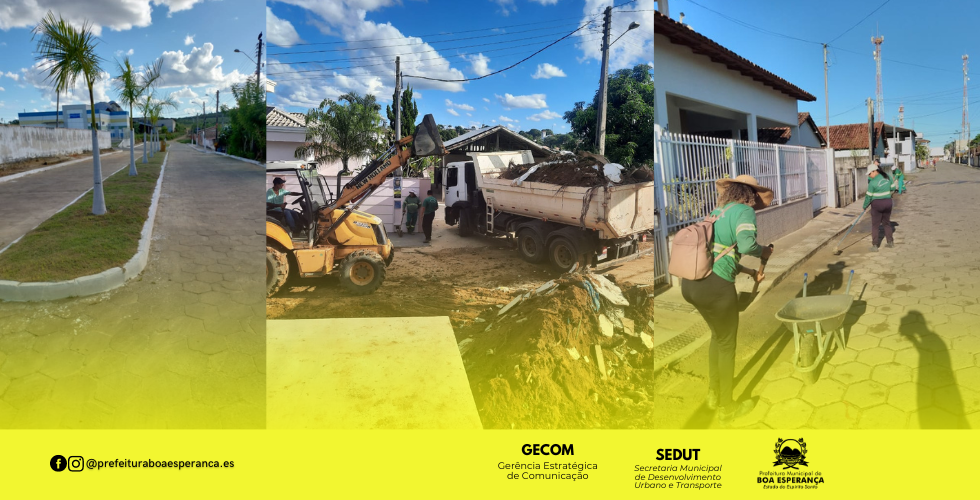 Prefeitura de Boa Esperança Intensifica Limpeza Urbana Mesmo Durante Período de Festas