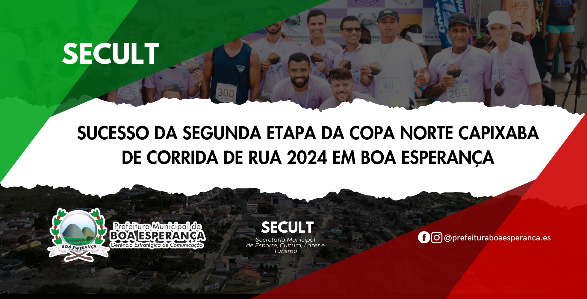 sucesso da Segunda Etapa da Copa Norte Capixaba de Corrida de Rua 2024 em Boa Esperança