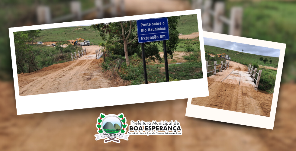 Nova Ponte Entre Boa Esperança e Pinheiros é Construída no Interior
