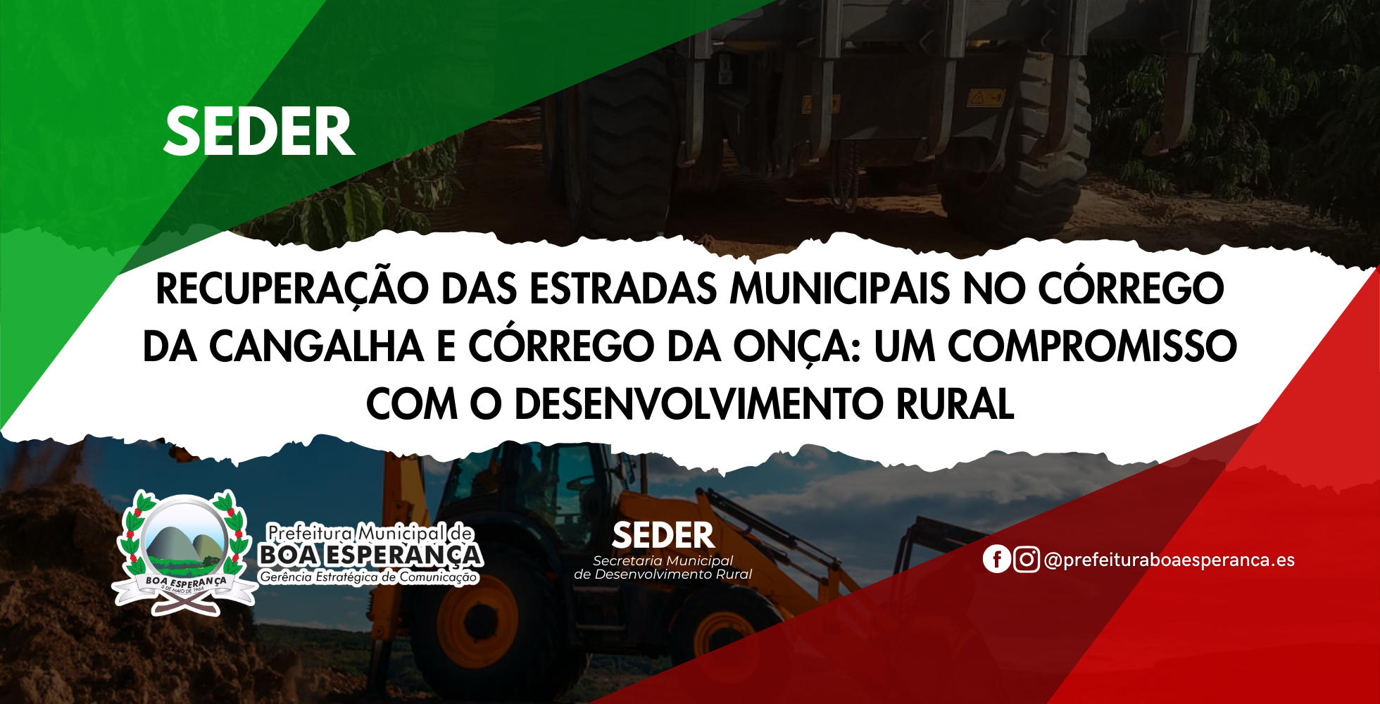 Recuperação das Estradas Municipais no Córrego da Cangalha e Córrego da Onça: Um Compromisso com o Desenvolvimento Rural