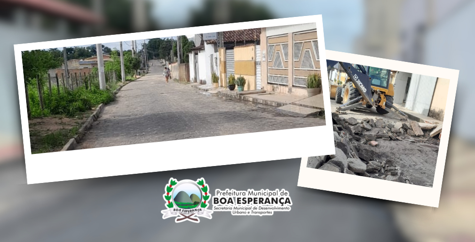Prefeitura Inicia Troca de Calçamento na Rua Maria de Souza do Livramento, no Bairro Boa Mira