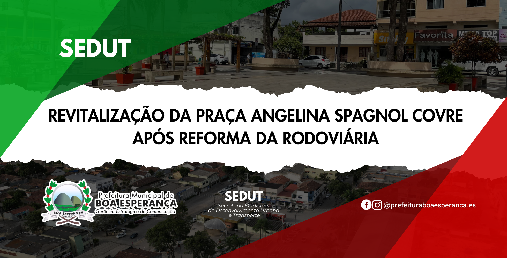 Revitalização da Praça Angelina Spagnol Covre Após Reforma da Rodoviária