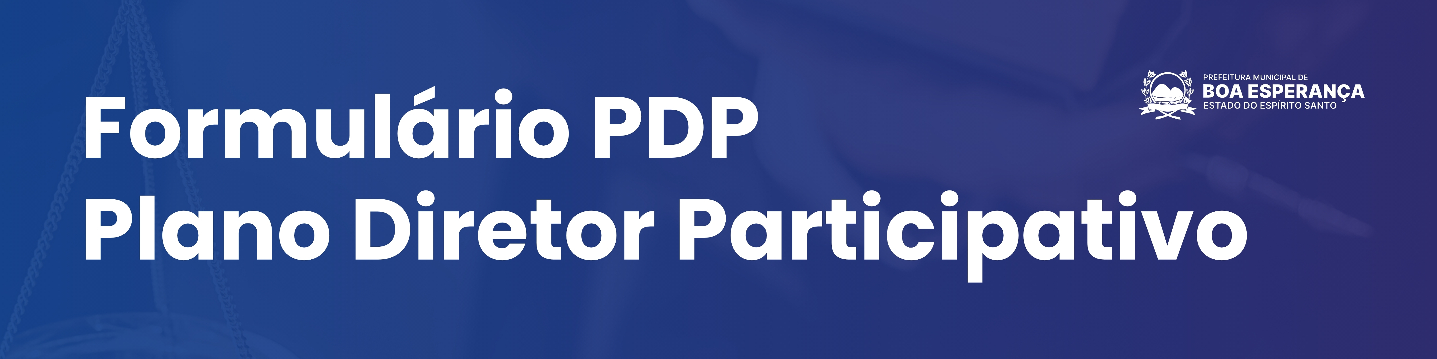 Plano Diretor Participativo 