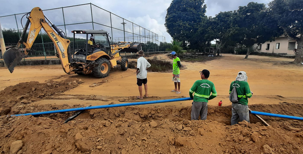 Campo de Futebol do Distrito de Santo Antônio Ganha Sistema de Irrigação.