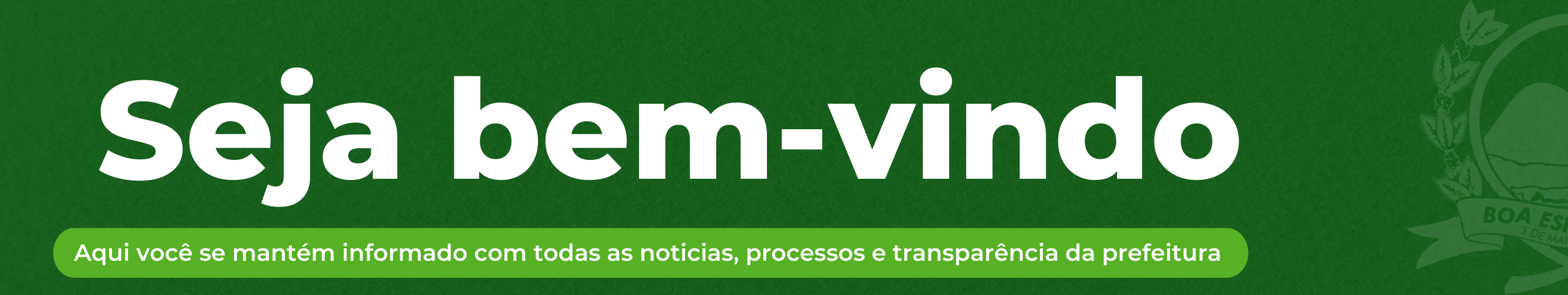 Boas vindas