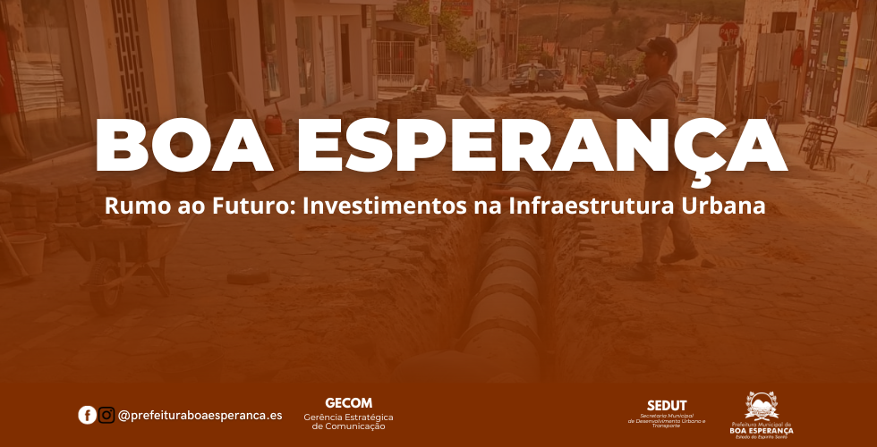 Projeto de Drenagem Urbana Avança no Centro de Boa Esperança